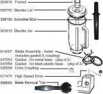 Spare Parts Mixer Bosch MUM4655EU03